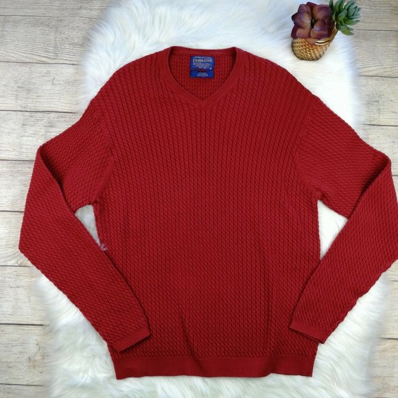 Pendleton Women's Red Size L Cable Knit Pullover - Picture 1 of 4